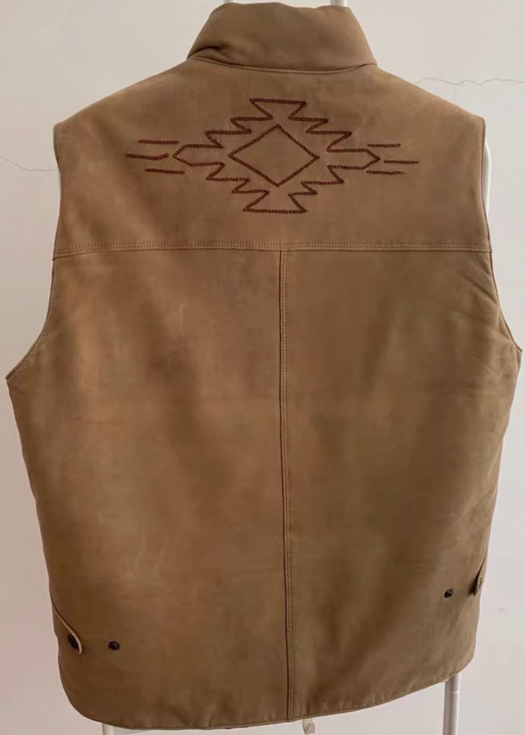 rrl 웨스턴 자수 가죽 베스트 m 상품이미지3