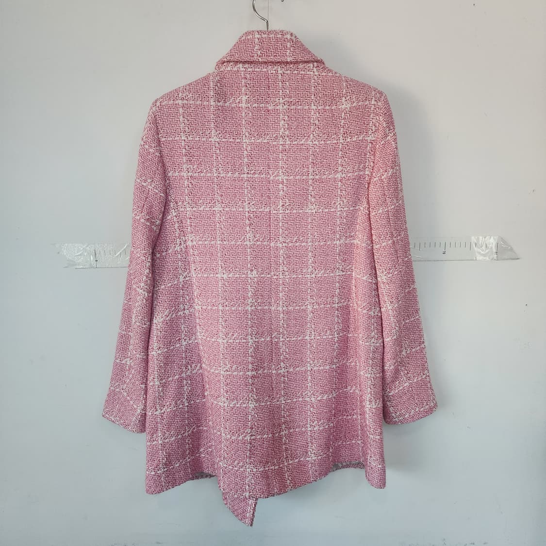 자라 핑크 트위드 코트 상품이미지9