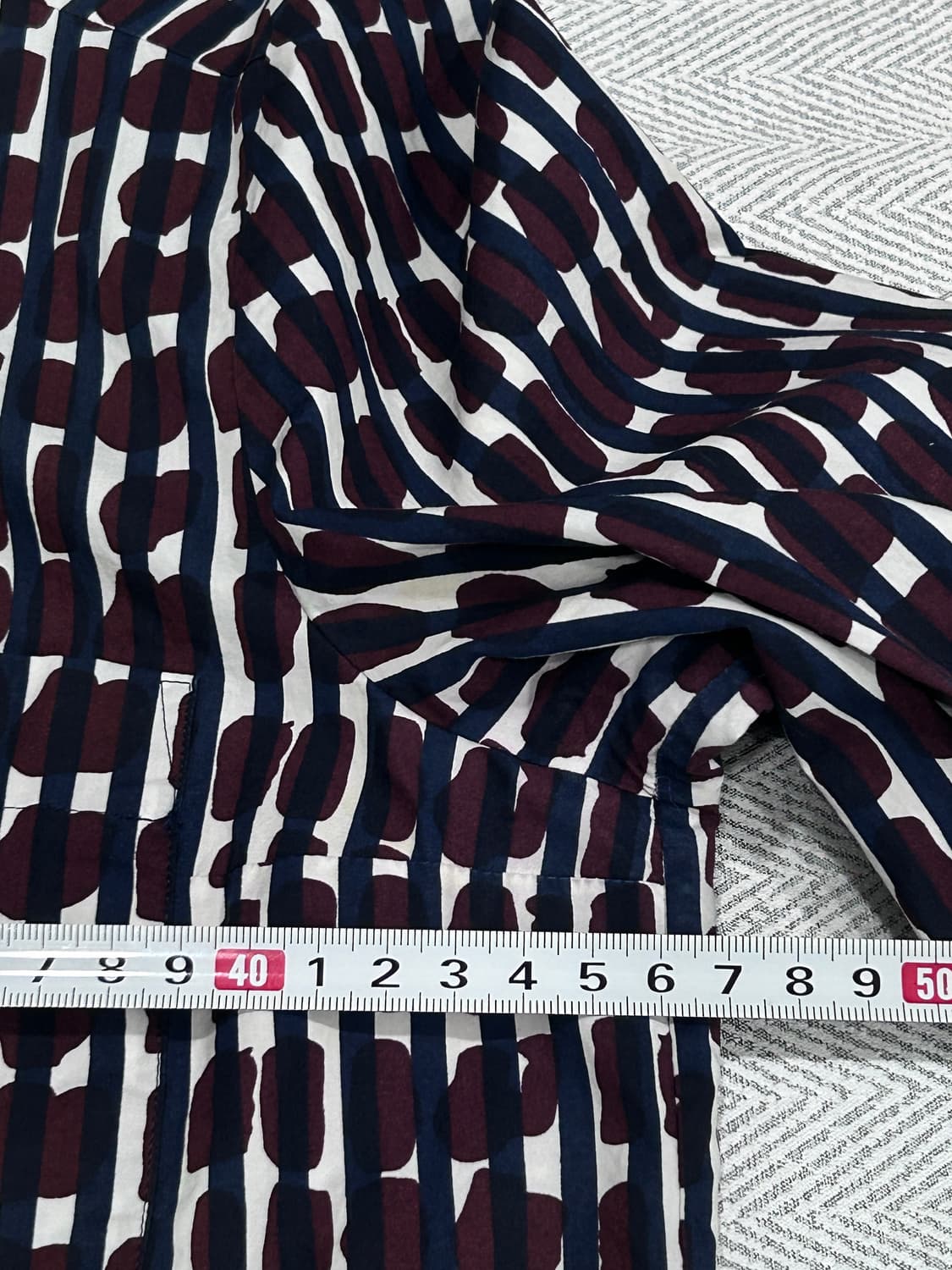 COS 코스 버건디네이비 둥근카라 셔츠 여성 XS 34사이즈 상품이미지9