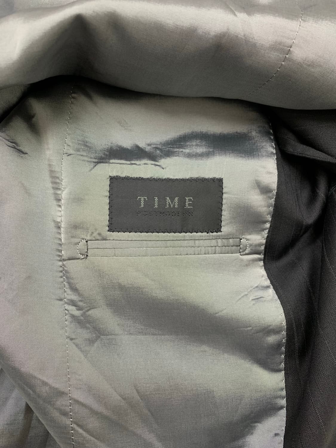 Time 블랙 스트라이프 블레이저 상품이미지5