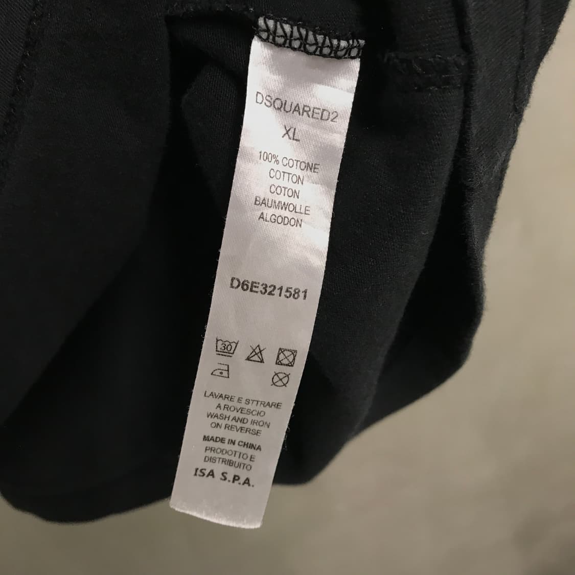 디스퀘어드2 반팔 티셔츠 블랙 XL 상품이미지6