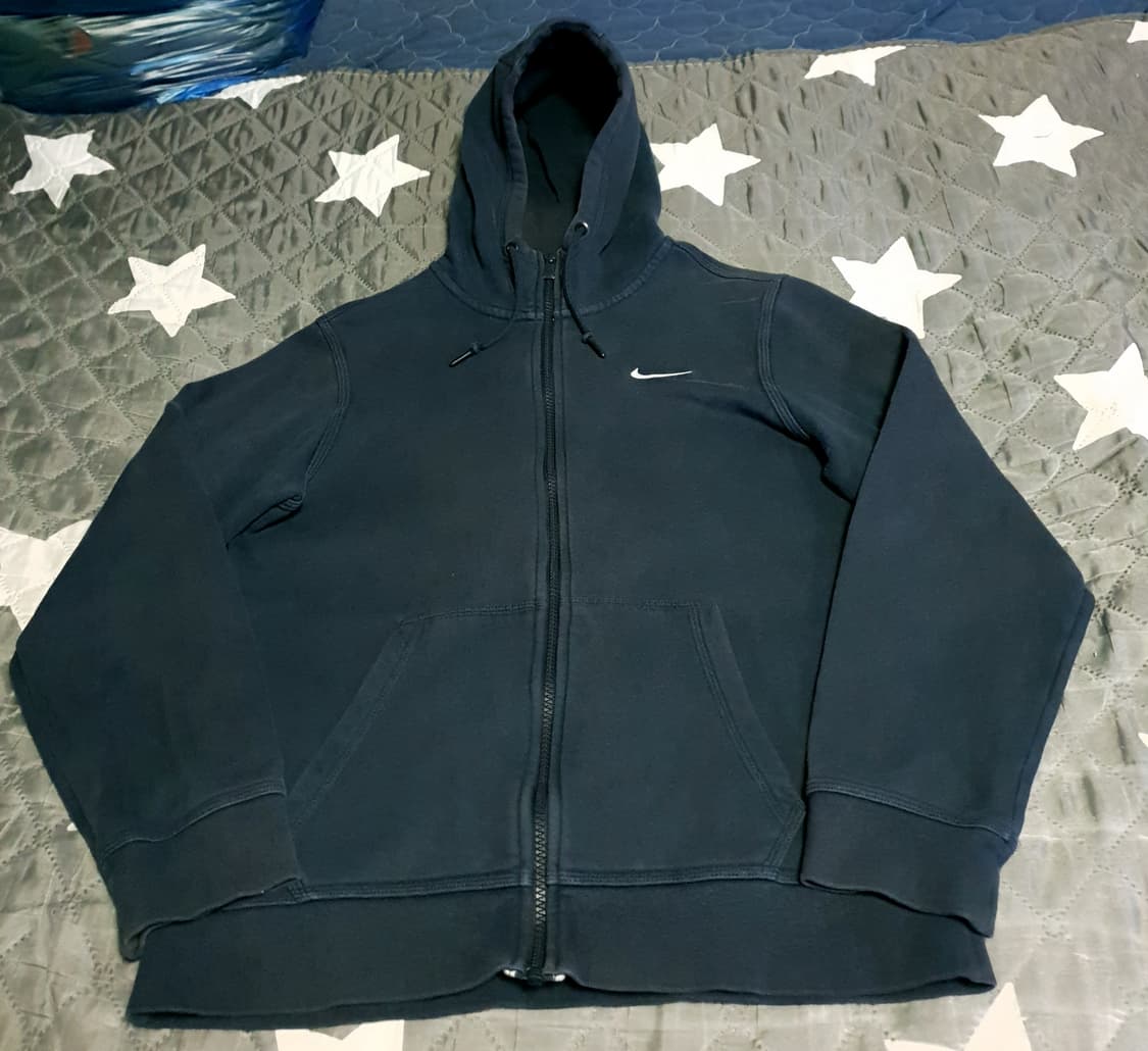 (해외판) 나이키 오버핏 솔로스우시 플리스 후드집업 네이비 (S) 상품이미지1