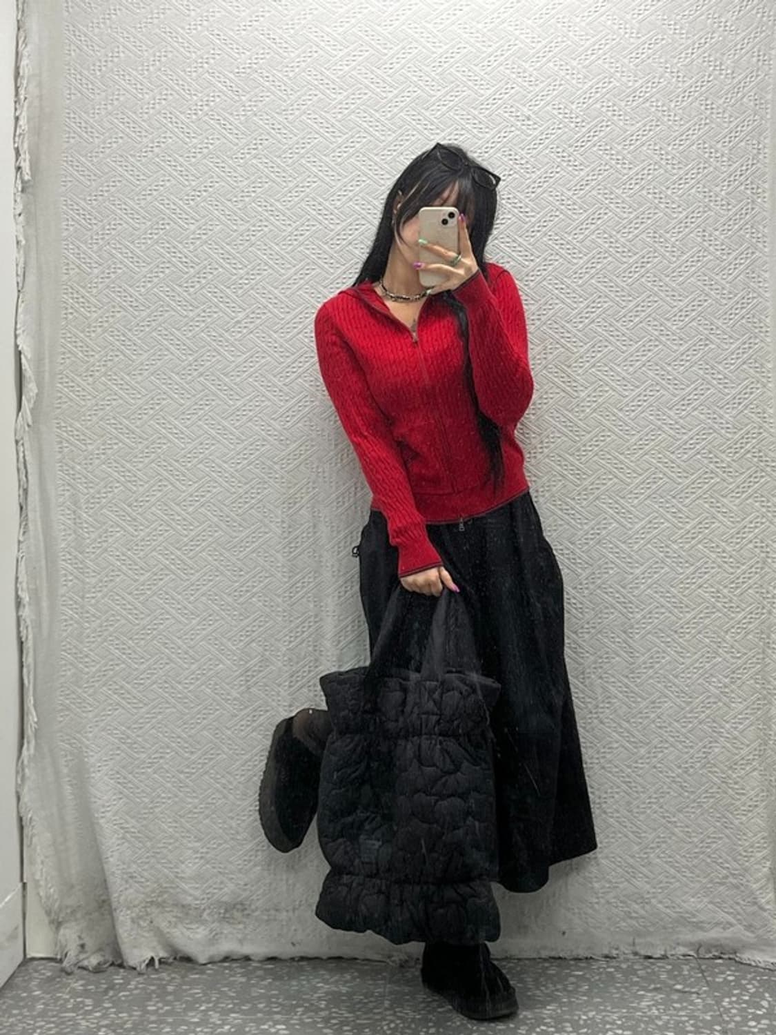 폴로 랄프로렌 여리핏 홀리데이 레드 투웨이 후드 가디건 S C06805 상품이미지1