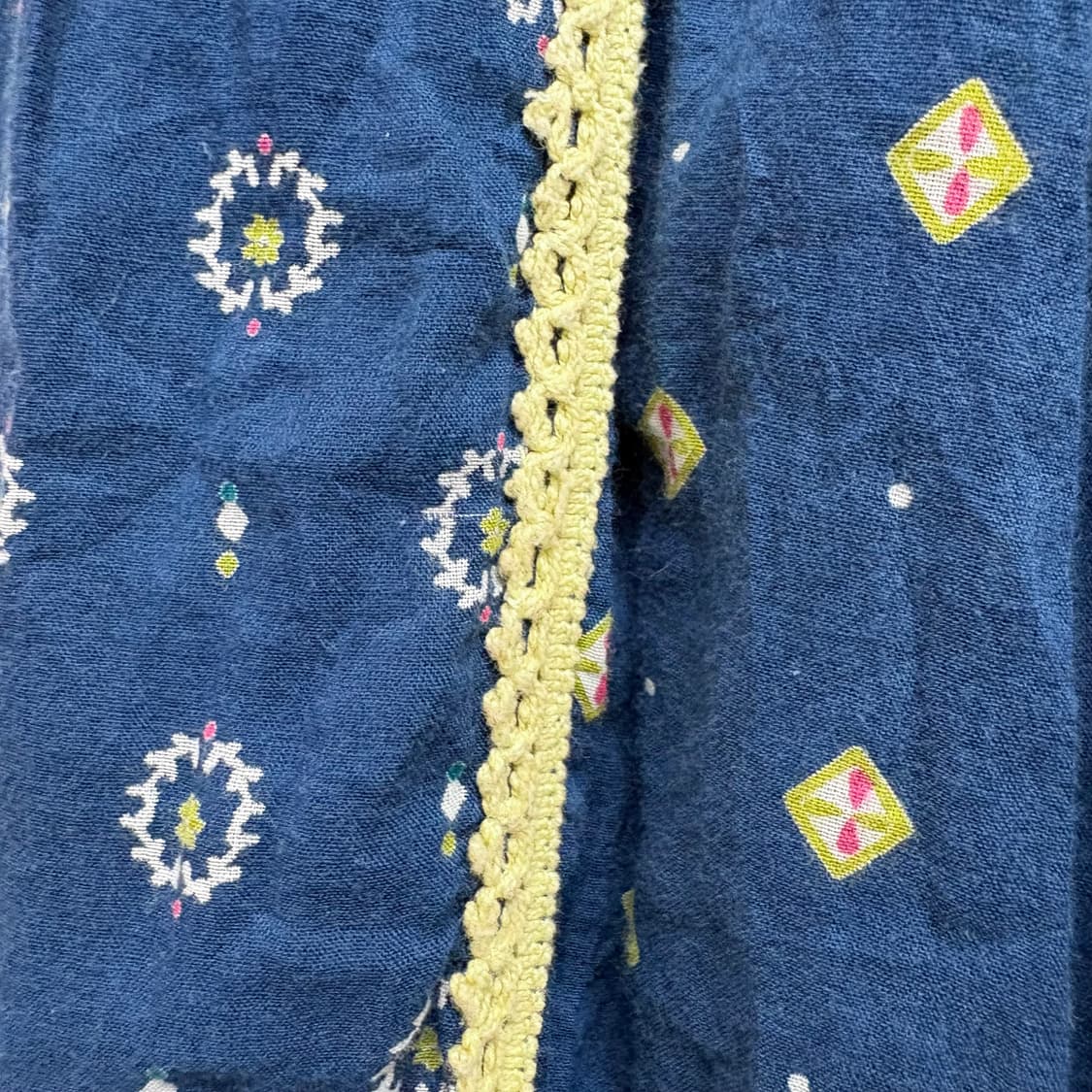 패턴 코튼 레이스 히피 모리걸 레이스 롱 스커트 JPN 상품이미지3