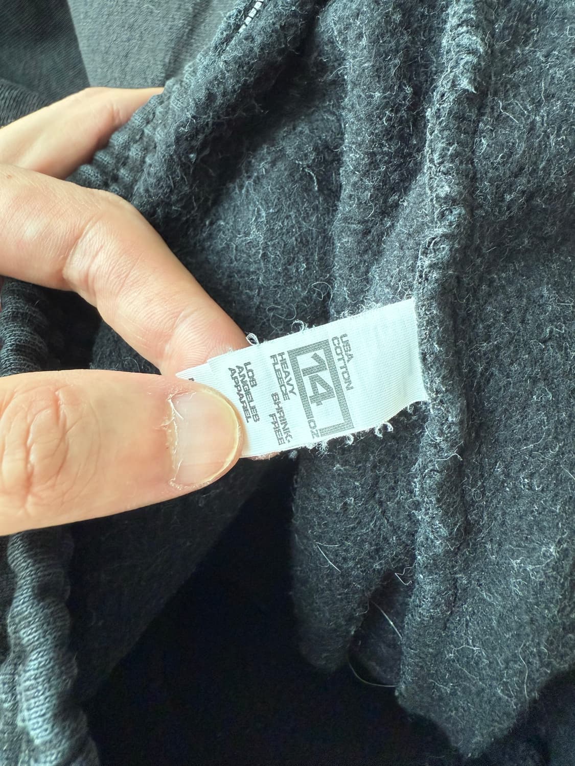 [XL]로스엔젤레스 어패럴 14oz 헤비웨이트 스웻팬츠 블랙 상품이미지5