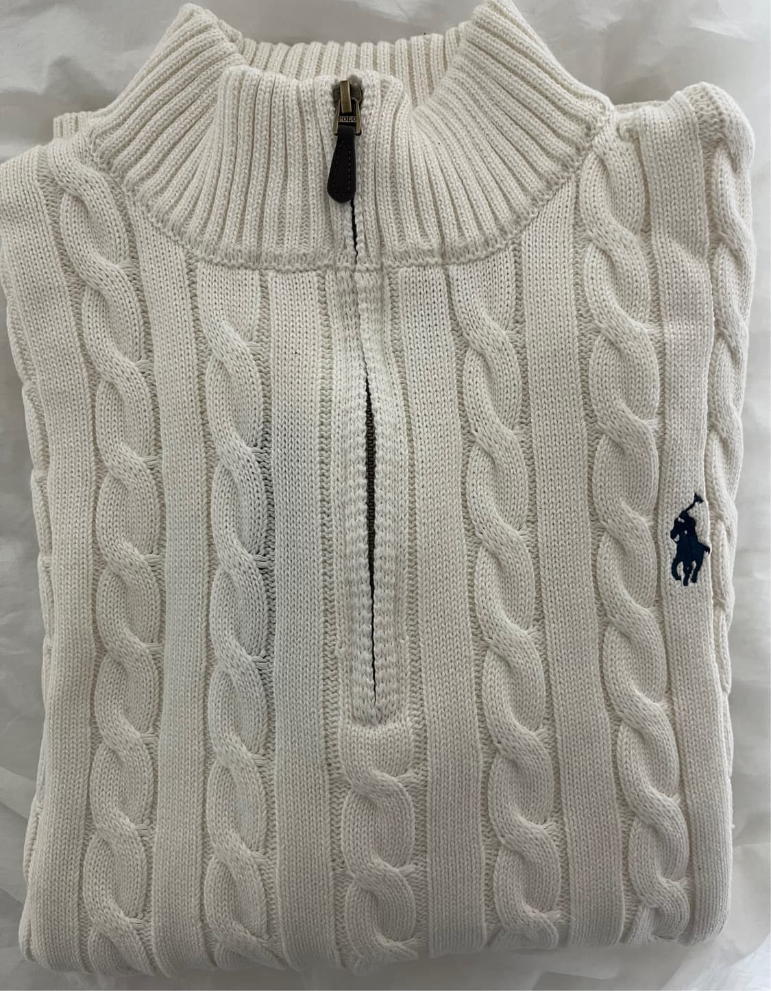 폴로 케이블 반집업  XL 상품이미지1