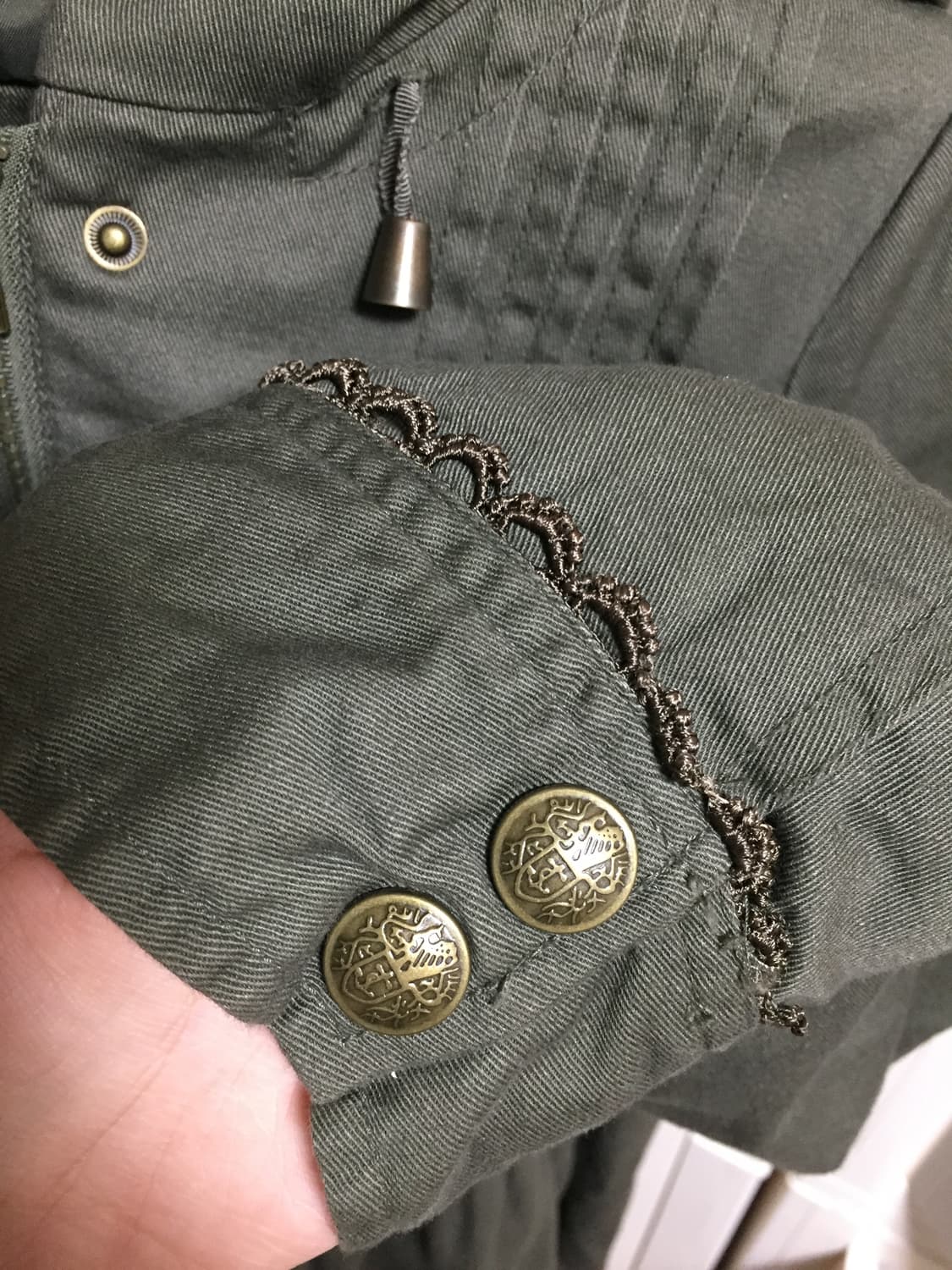 엑시즈팜 카키 후드 야상자켓 y2k 그런지 갸루 상품이미지7