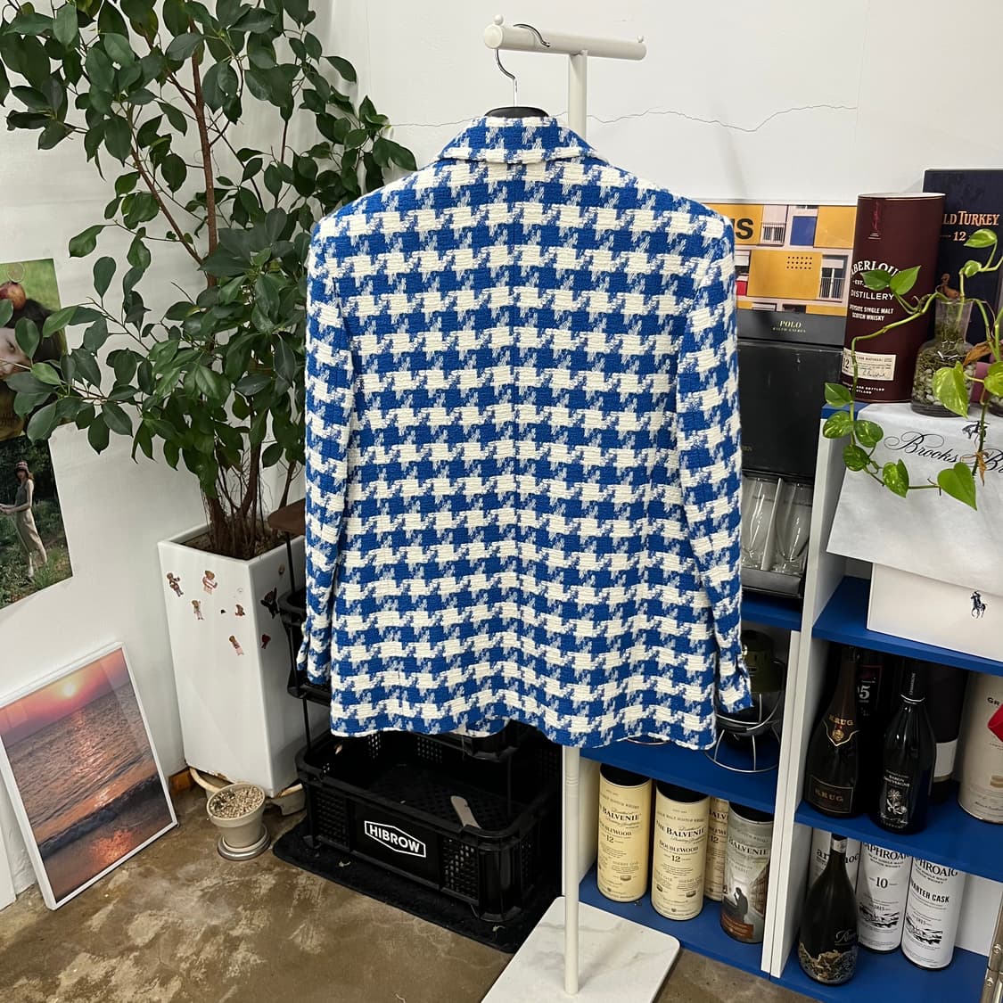 산드로 우먼 하운드투스 트위드 자켓 38 상품이미지5