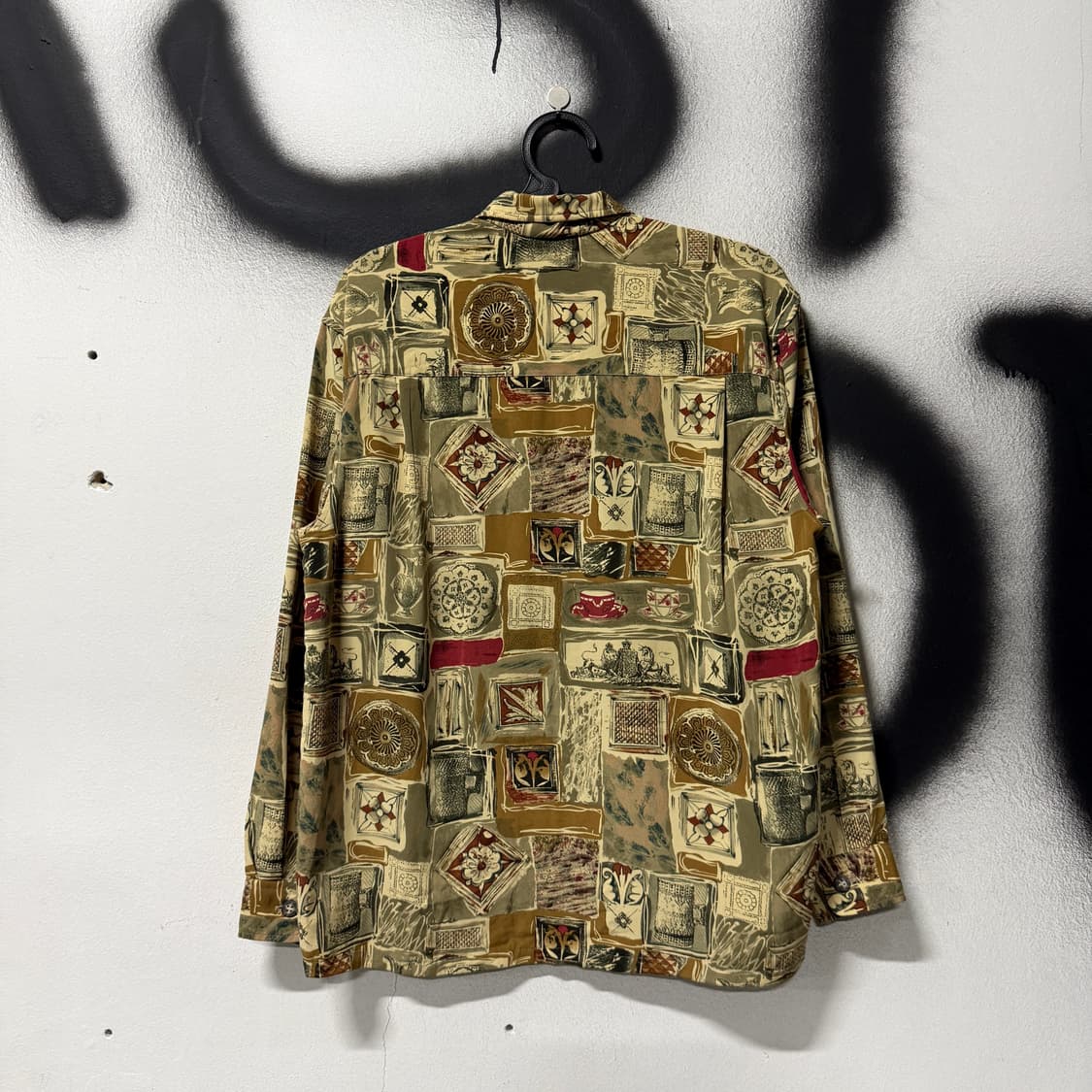 VTG 빈티지 에스닉 보헤미안 원포켓 긴팔 셔츠 상품이미지2