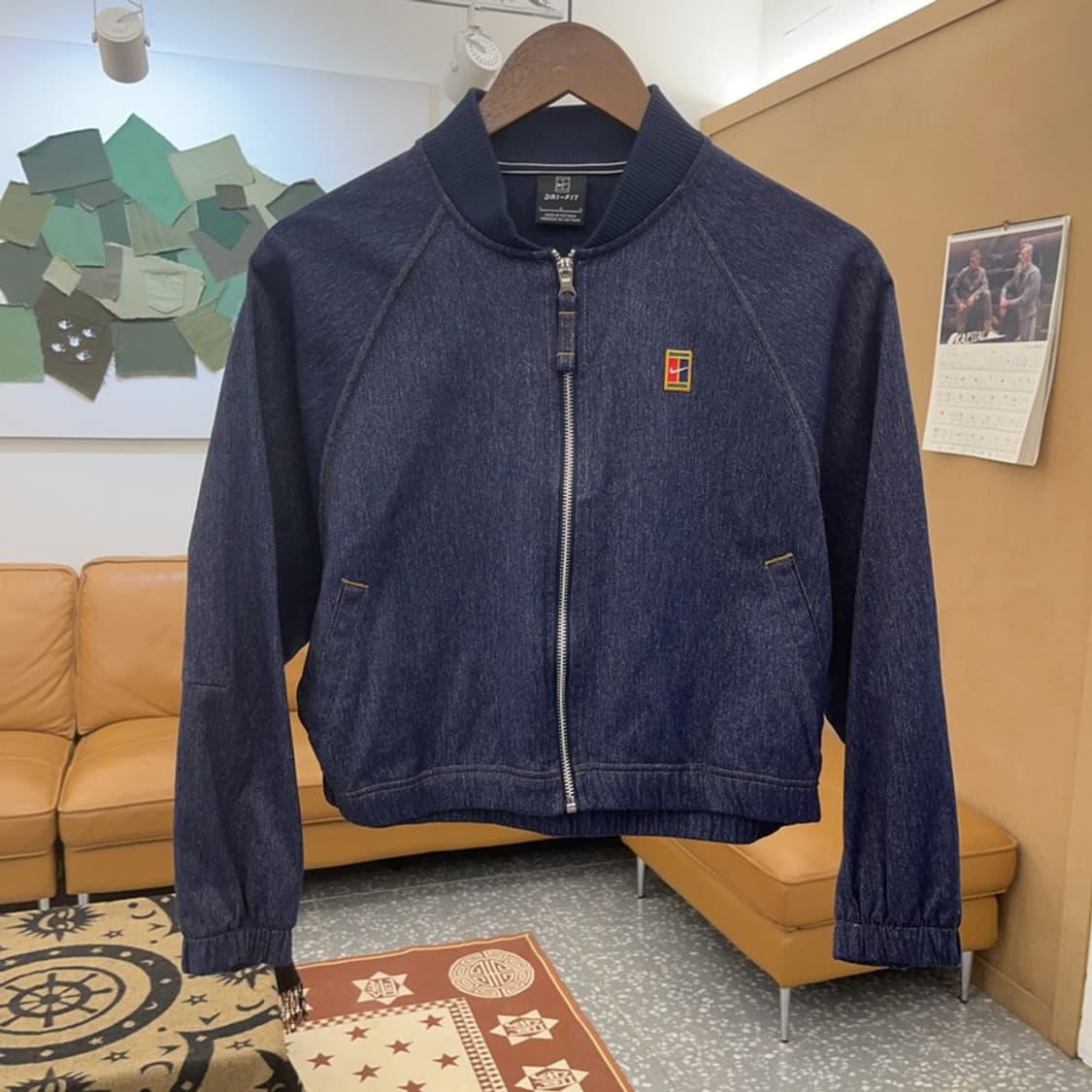 나이키 올드스쿨 키치 유니크 데님 크롭 져지 집업 L C08642 상품이미지3