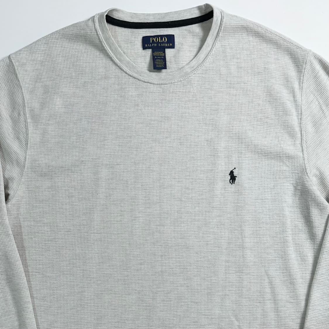 폴로 랄프로렌 라이트그레이 와플티 상품이미지2