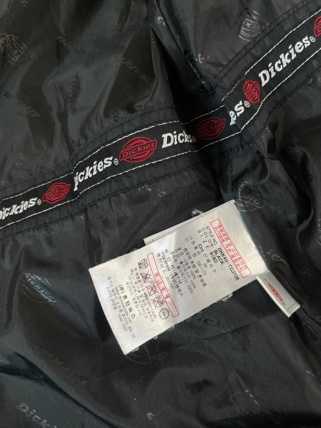 [s] 디키즈 베이직 USA 레드 로고 경량 패딩 상품이미지6