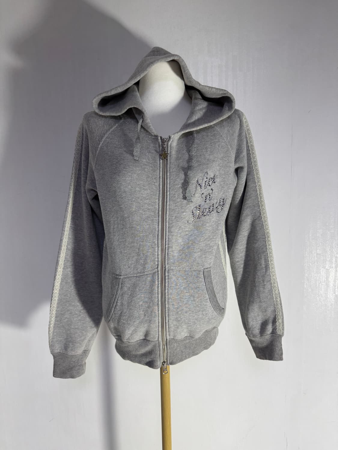 히스테릭글래머 레이스 트리밍 Nice n Sleazy 후드집업 상품이미지2