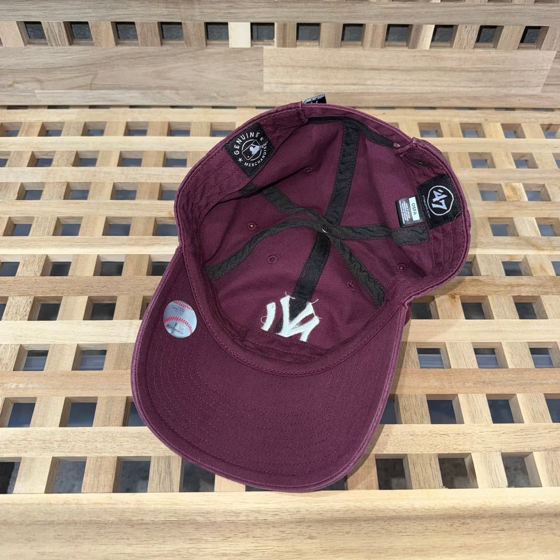 47 뉴욕 양키스 버건디 캡 상품이미지5