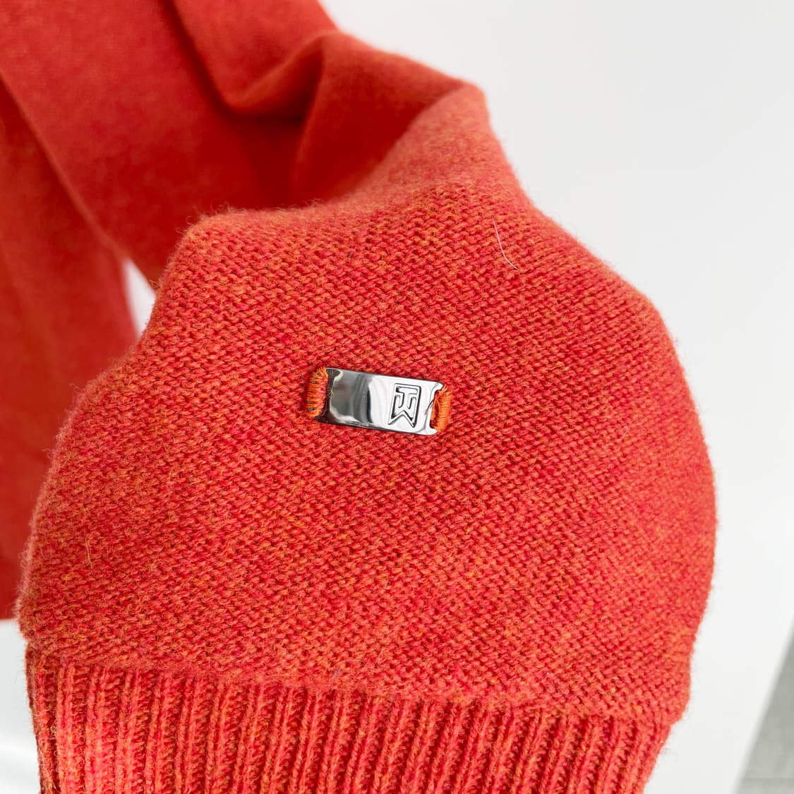 D2 나이키 타이거 우즈 컬렉션 브릭 오렌지 울 하프집업 니트 100사이 상품이미지5