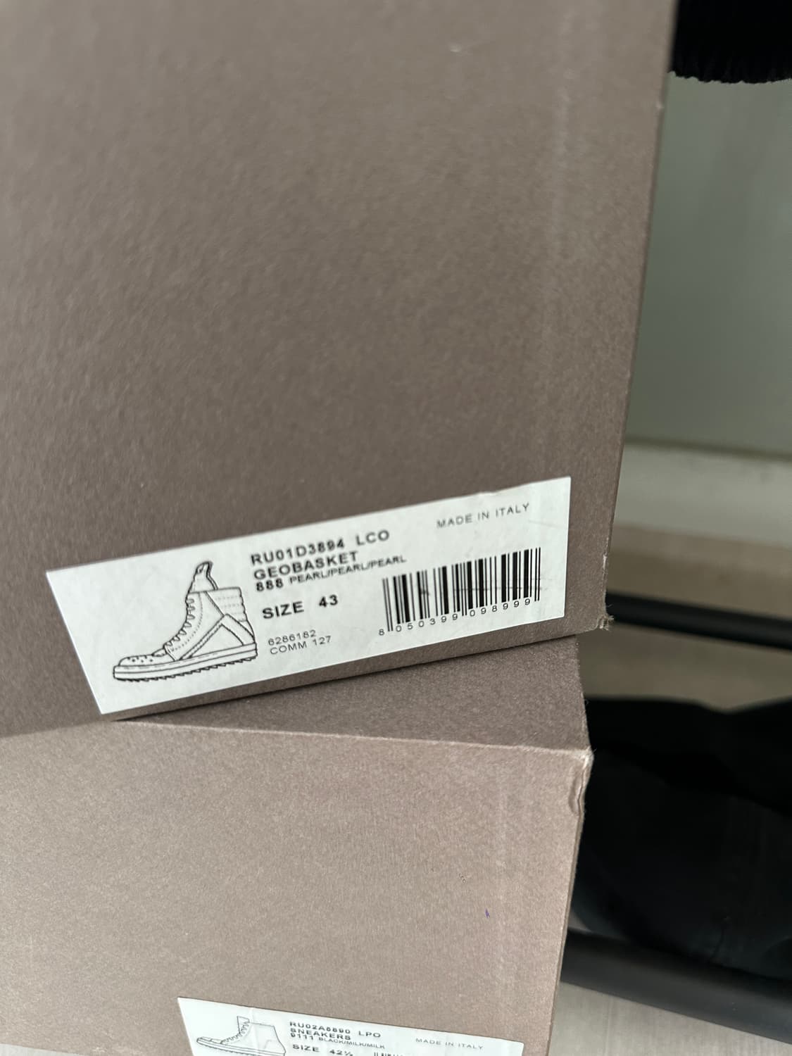 릭오웬스 지오바스켓 밀크 43 팝니다 상품이미지9