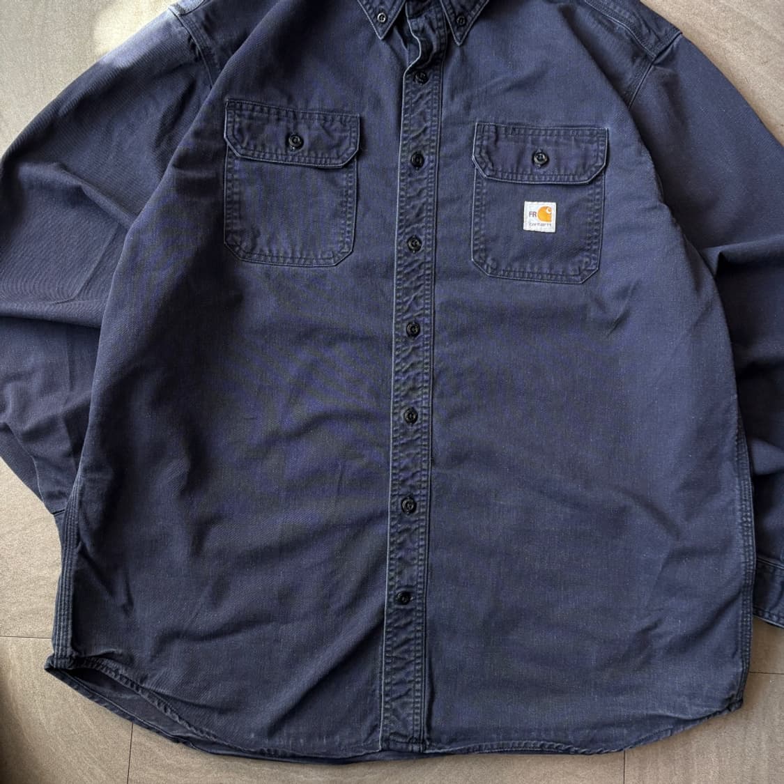 칼하트 오리지널 FR 네이비 긴팔 셔츠 상품이미지4