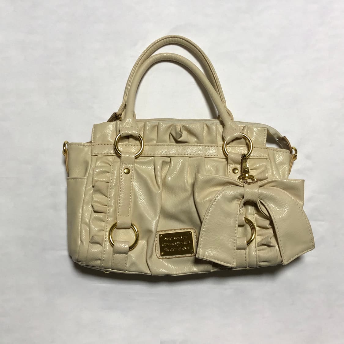 리본 토드백 아이보리 상품이미지1