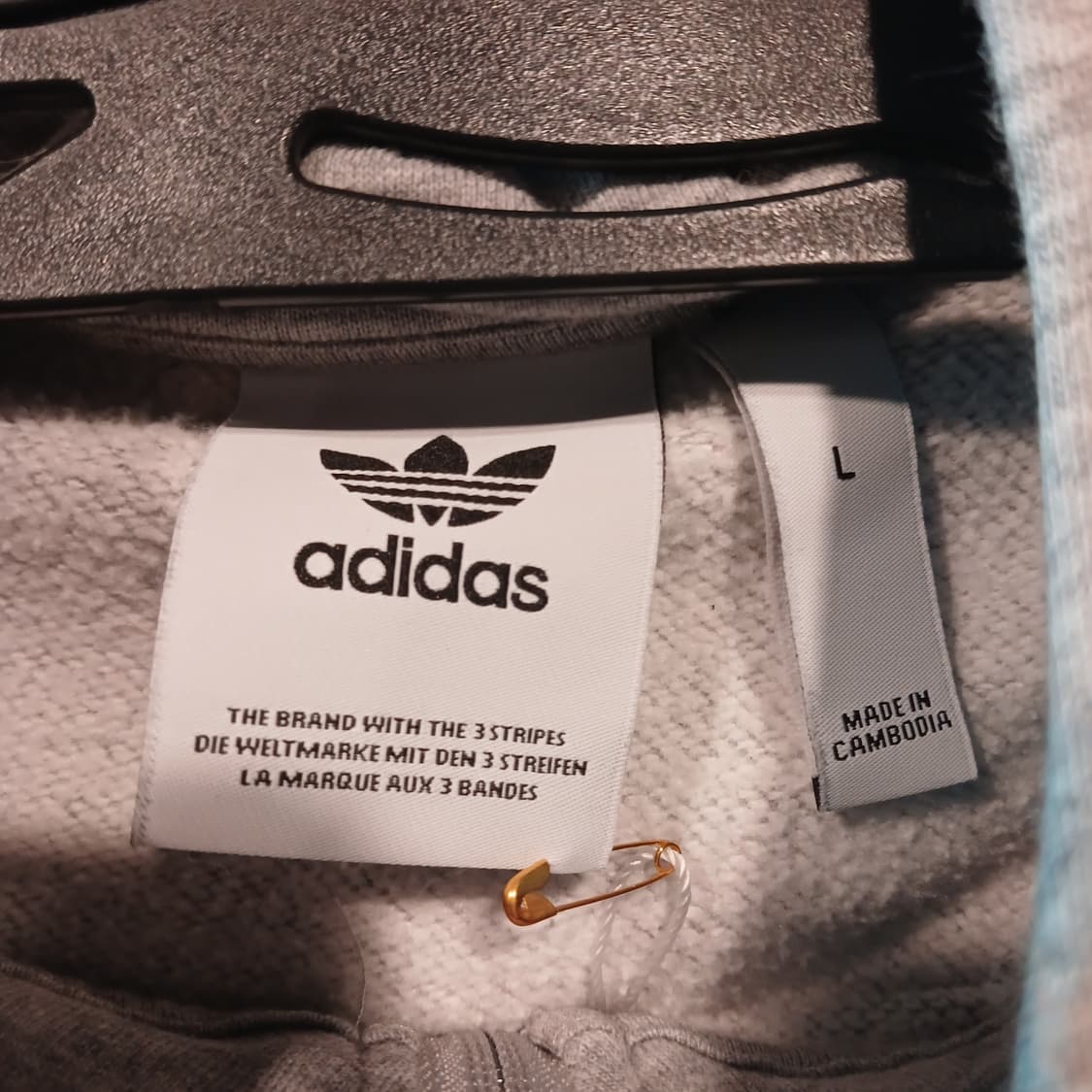 아디다스 파이어버드 회색 트랙 후드집업 상품이미지3