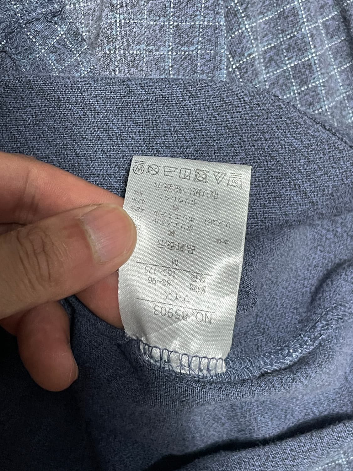 간사이 야마모토 옴므 체크 셔츠 상품이미지5