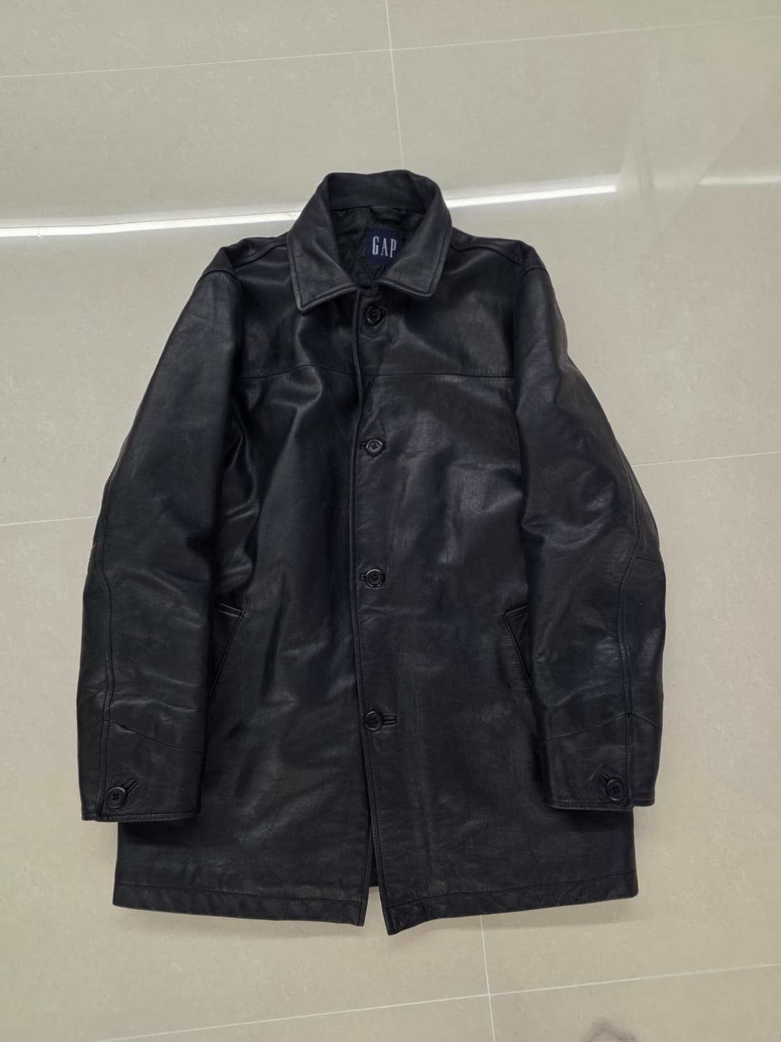 갭 레더 카코트 M 올드 갭 상품이미지1