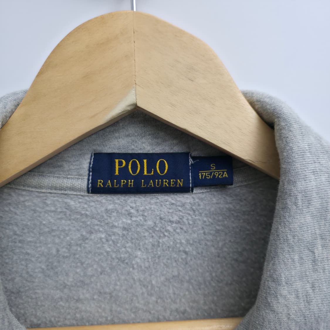 [S] 폴로 랄프로렌 쿼터 버튼 집업 맨투맨 그레이 상품이미지5