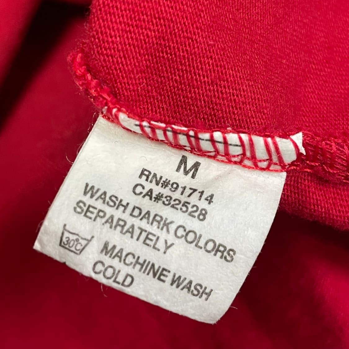 [M] 아르마니 익스체인지 96 레드 빈티지 반팔티 상품이미지4