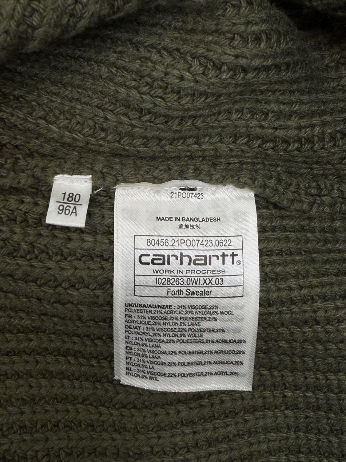 칼하트 WIP 포스 스웨터 상품이미지7