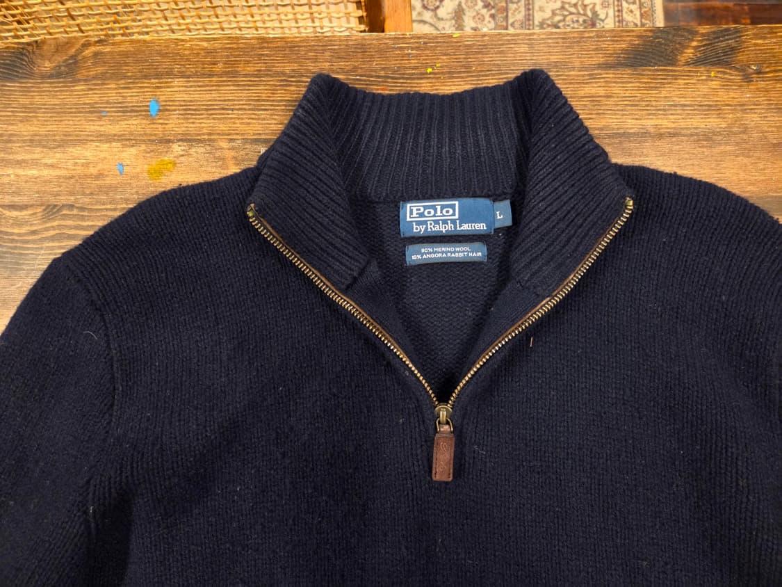 폴로랄프로렌 래빗퍼 앙고라 짚업니트 상품이미지2
