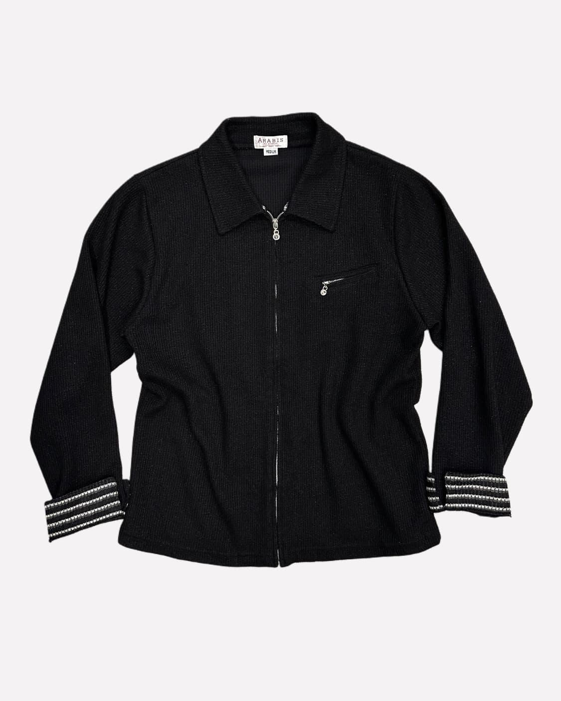 glitter texture zip-up jacket 상품이미지1