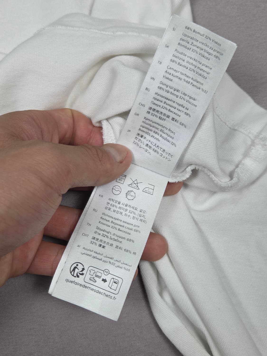 [COS] 백 타이 디테일 코튼 반팔 티셔츠 | S00100 상품이미지5