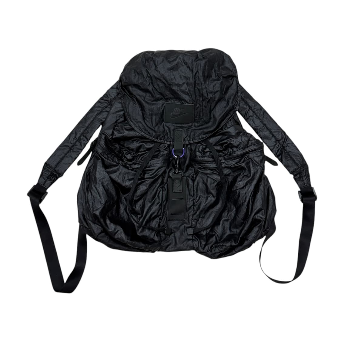 나이키 빈티지 Y2K 나일론 스트링 럭색 포켓 백팩 가방 블랙 상품이미지1