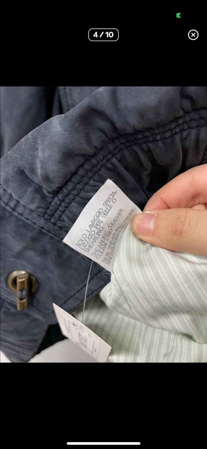 빈티지 네이비 블루종 스웨이드 자켓 A3200 상품이미지4