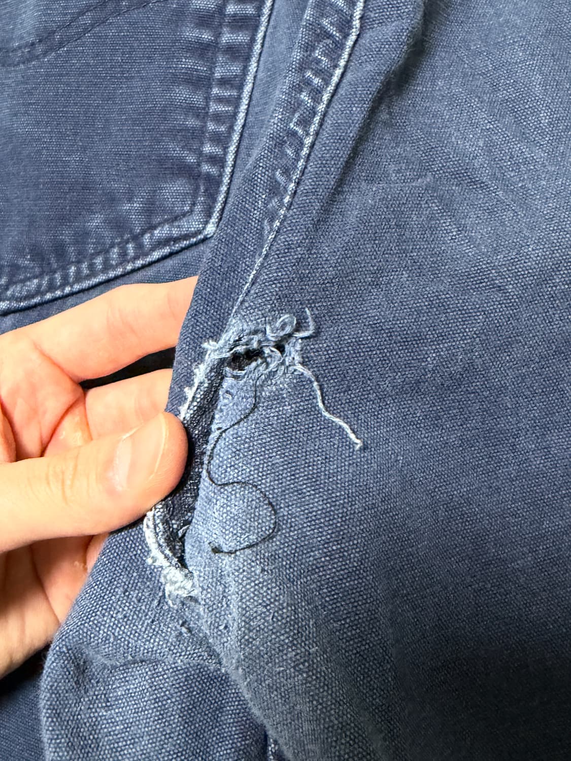 칼하트 빈티지 B159 디스트레스드 네이비 카펜터 팬츠( 32 X 30) 상품이미지8