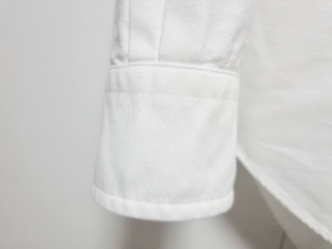 남성 폴로 옥스퍼드 멀티포티 화이트 흰색 긴팔 남방 셔츠 상품이미지5