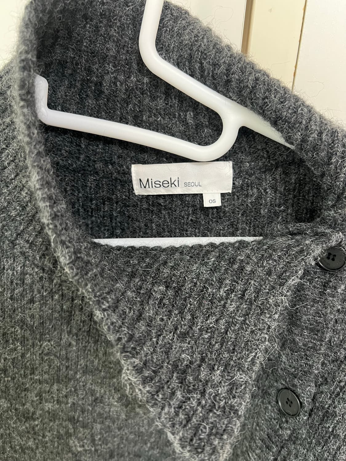 Side button knit CHARCOAL 상품이미지3