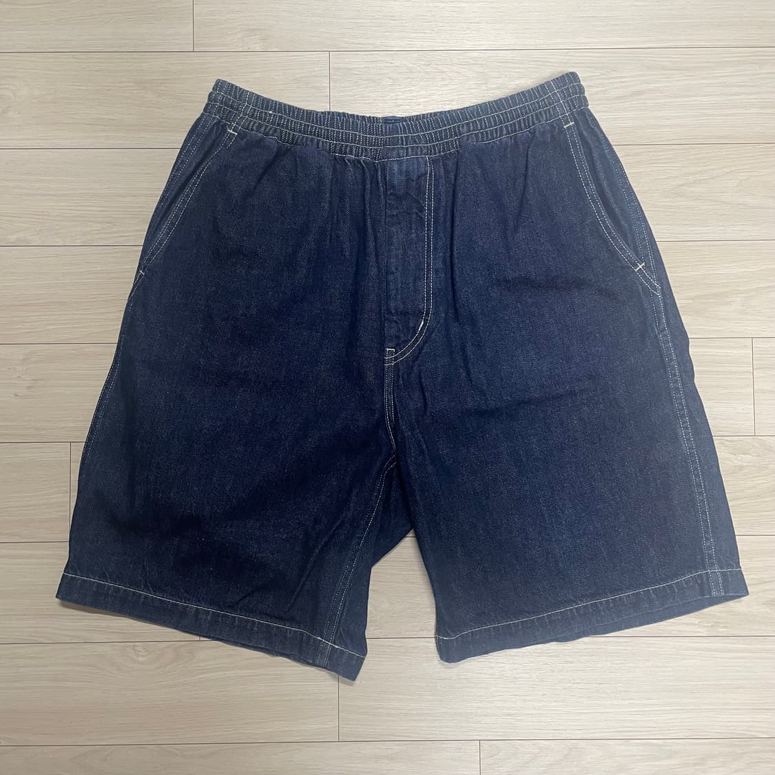 그라프페이퍼 반바지 데님 배기 쇼츠 (인디고/F사이즈) 상품이미지3