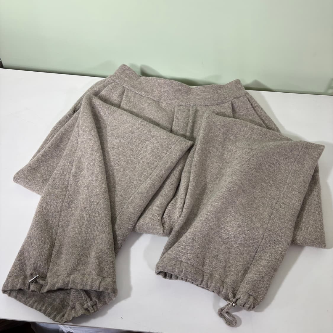 M 우마뭉 베이지 니트팬츠 상품이미지5