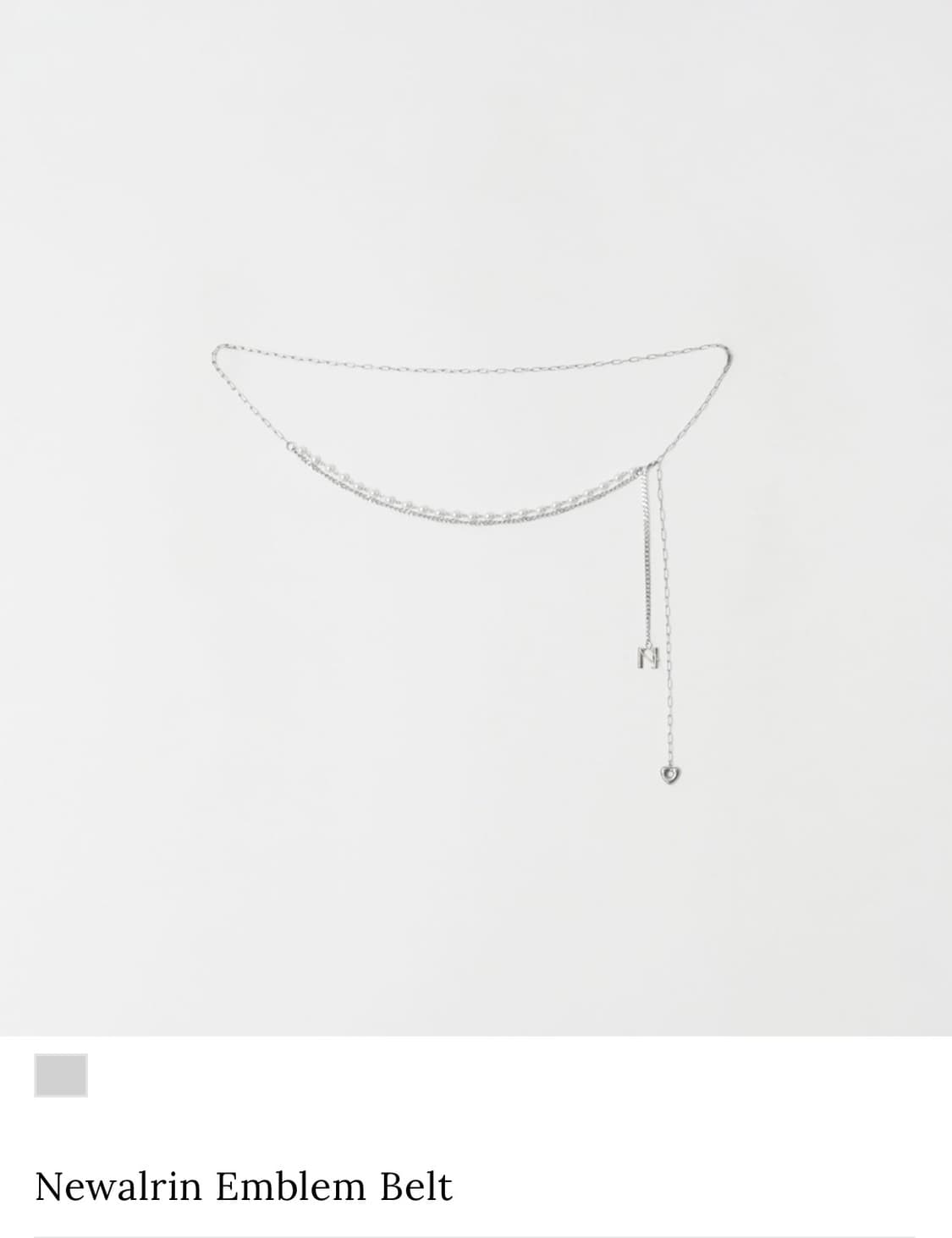 뉴얼린 Newalrin Emblem Belt 벨트 상품이미지1