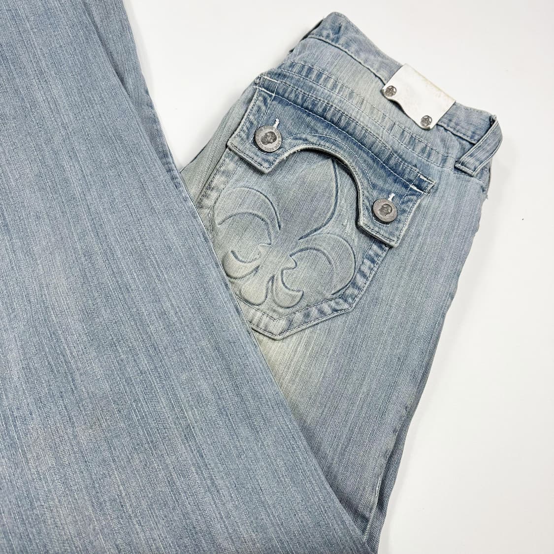 VTG 빈티지 USA 워싱 연청 데님팬츠 (33인치) 상품이미지1