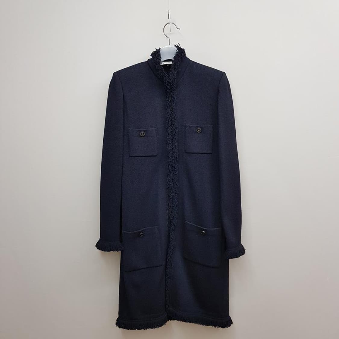 STJOHN 센죤 프린지 트리밍 롱 니트 코트 4사이즈 상품이미지1