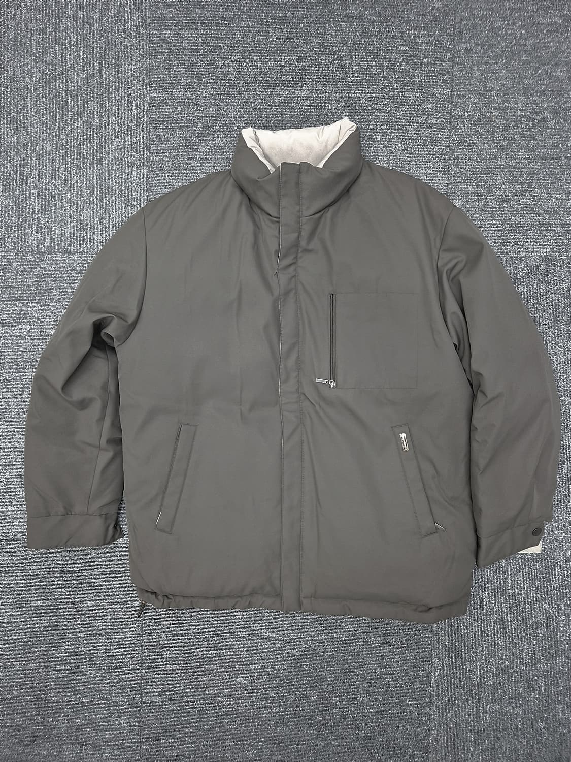 [M]<입생로랑>다크그레이베이지 리버서블 패딩 상품이미지1