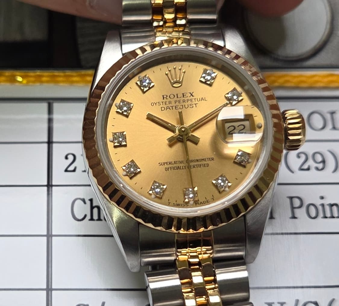 롤렉스 데이저스트 69173 18K콤비 오리지널 10P다이아 쥬빌리줄 여 상품이미지9