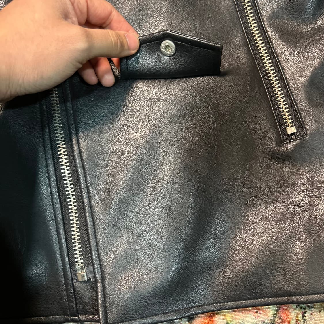 [M] 라드 뮤지션 견장 레더 자켓(샘플판) 상품이미지7