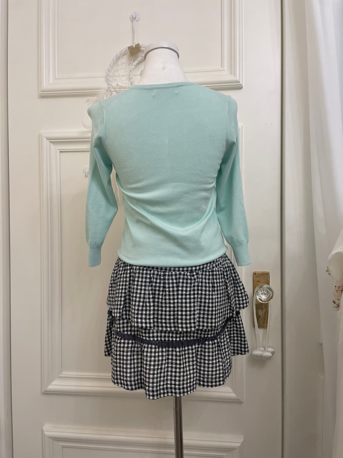 mint pearl button basic cardigan 상품이미지3