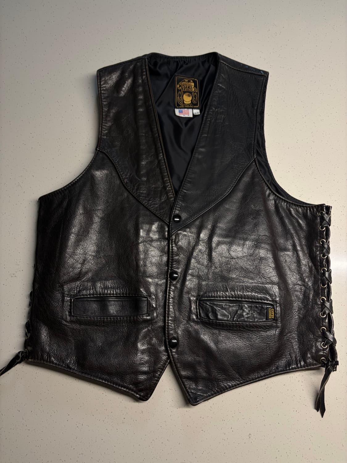 Gypsy’s leather 웨스턴 레더 베스트 아메리칸 빈티지 상품이미지1