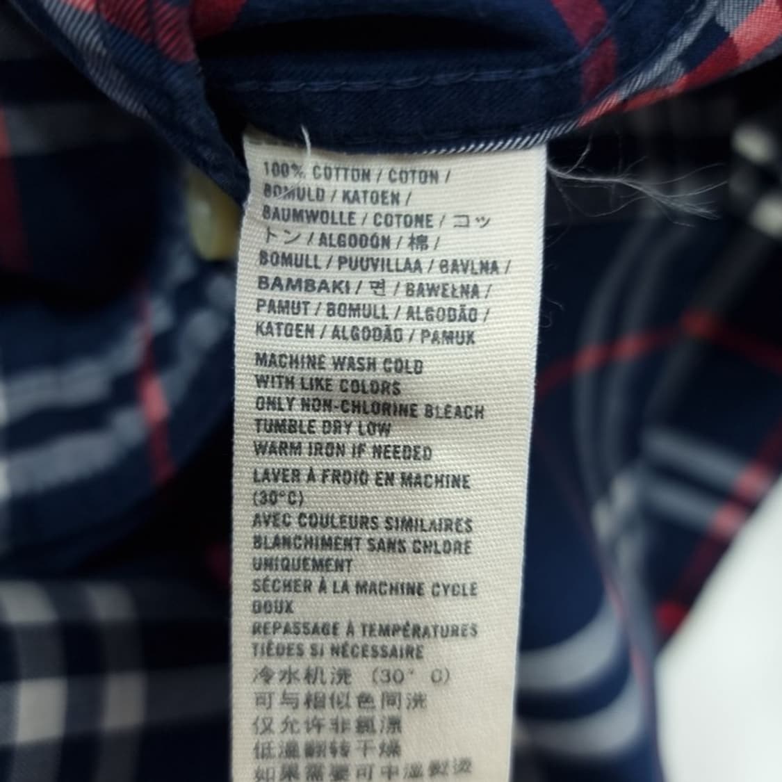 [아베크롬비] 로고 자수 빈티지 체크 셔츠 M19896 상품이미지9
