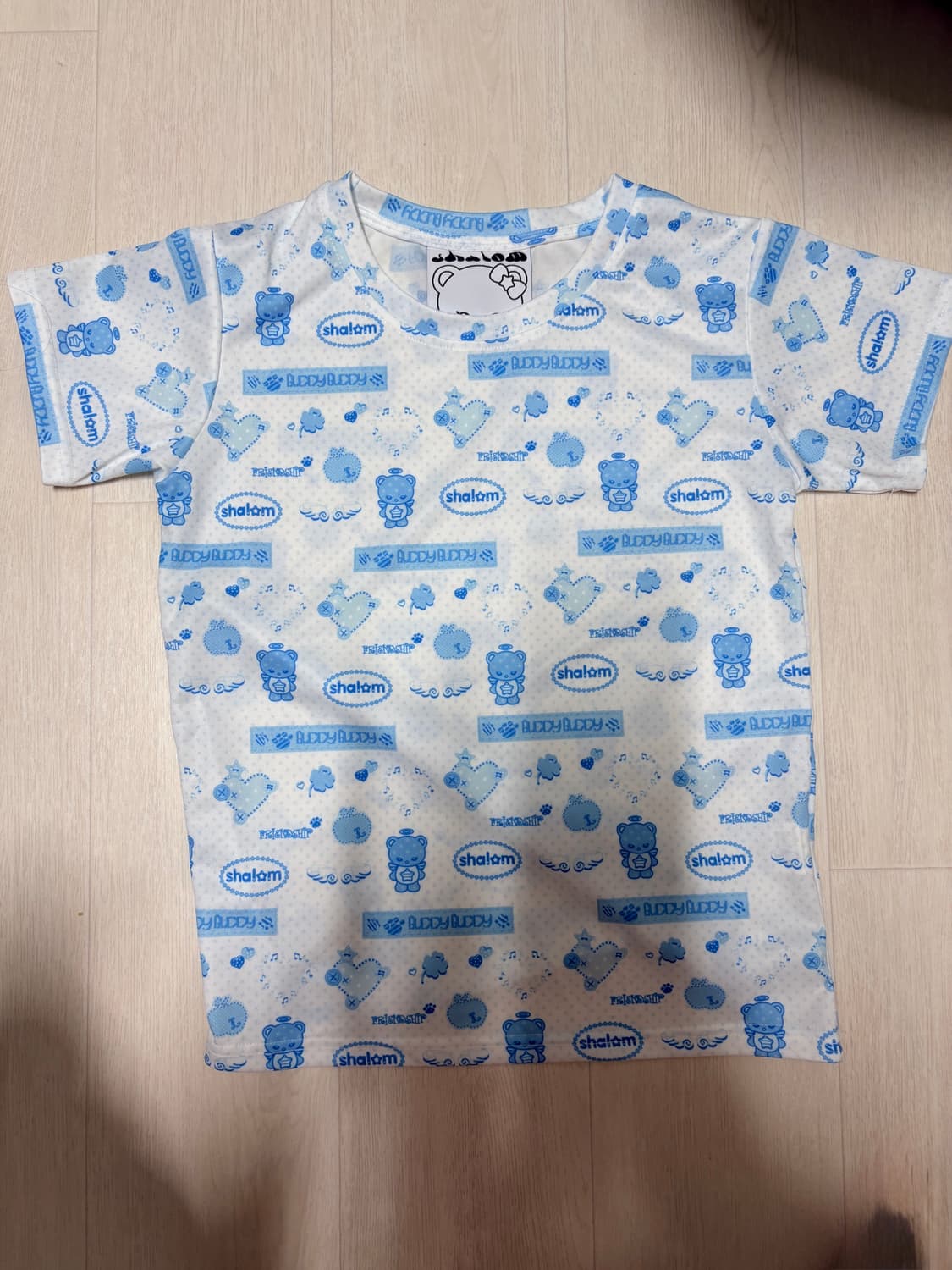 Shalom Buddy Buddy Tee - Sky 상품이미지2