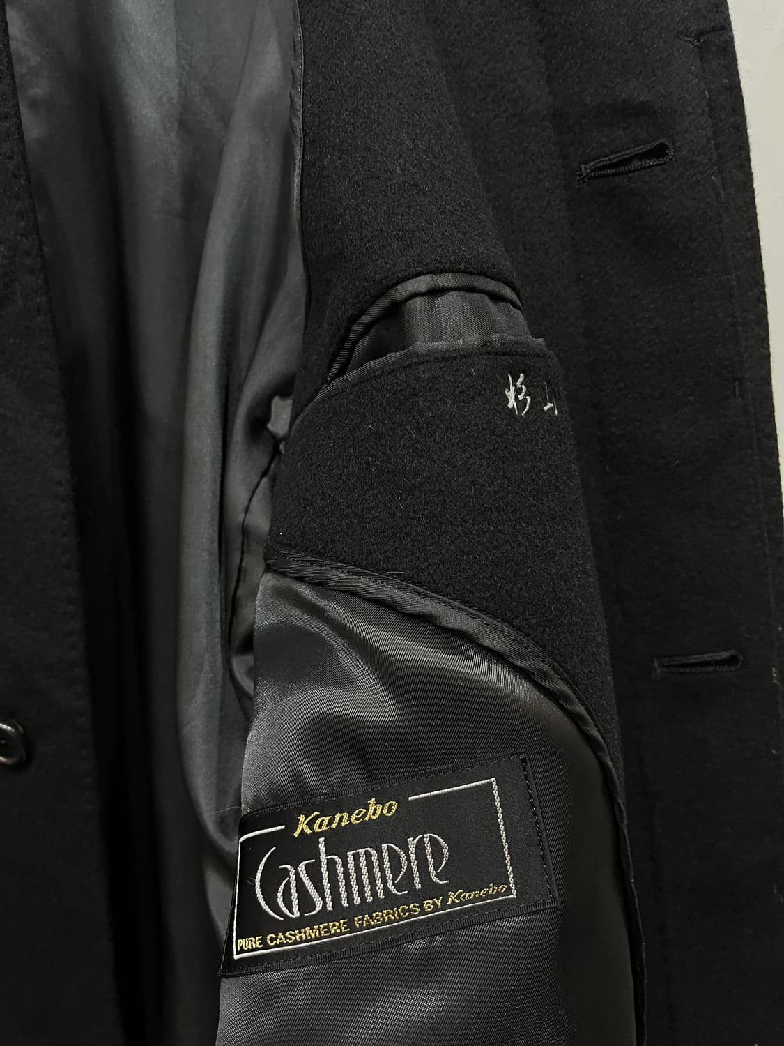 캐시미어100% 발마칸 코트 블랙 상품이미지6