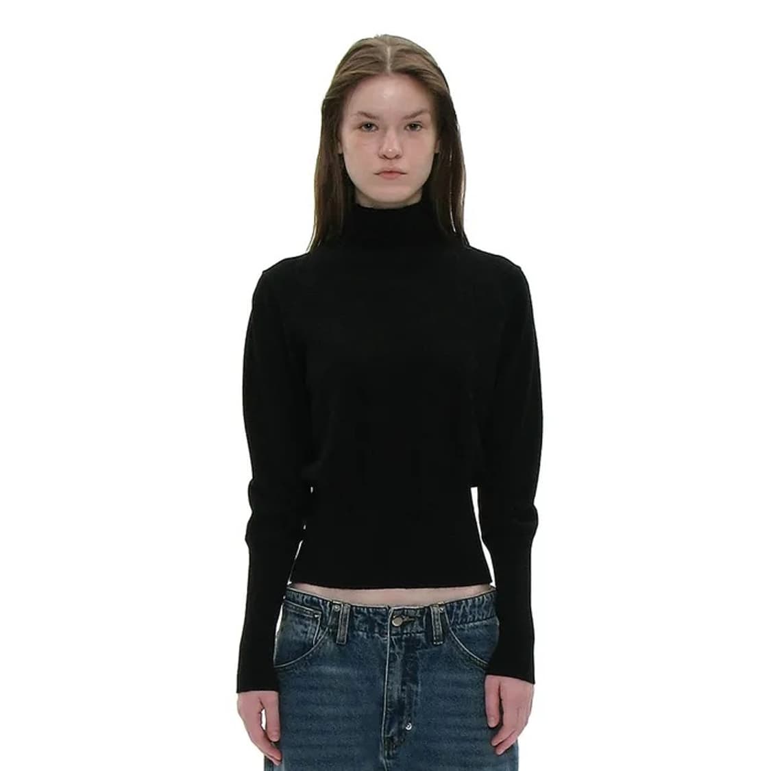 파르티멘토 우먼 하이넥 2way 백 버튼 니트 탑 팔로마울 상품이미지1